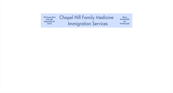 Desktop Screenshot of chapelhillfamilymedicine.com